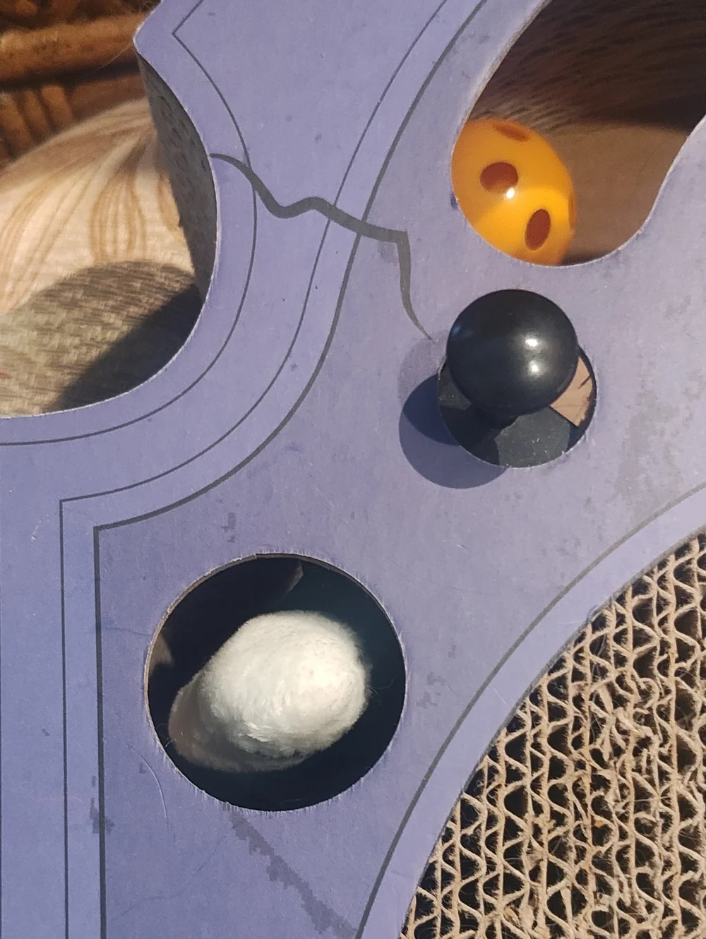 PETS: CAT SCRATCHER TOY: RIP HALLOWEEN POP-UP GHOST & BALL